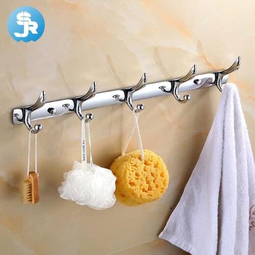 2018 latest most ideal stainless steel wall hook chrome plated bathroom hanger coat hooks wall hooks for clothes free shipping