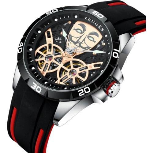 2021 New Mens Watch Senors Midnight Knight Series Shuangtuo Clown Automatic Mechanical Watch Mens Watch