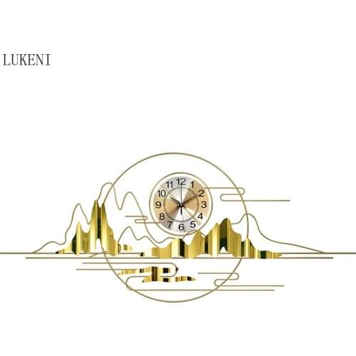 New Chinese Clock Wall Clock Living Room Home Fashion Atmosphere Personality Creative Clock Decoration Chinese Style Clock Wall