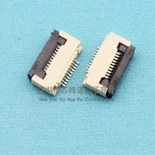 50PCS/Lot FFC/FPC Flat Cable Connector 0.5mm 10Pin 10P Down Link socket