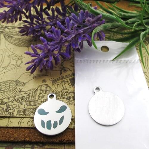20pcs--"Jack Skellington faces11 "stainless steel charms more style for choosing DIY Charms pendants for necklace