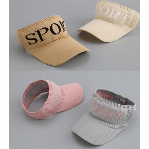 Spring Autumn Hats for Women Rabbit Fur Knitted Ponytail Beanies Letter Sport Elastic Knitted Empty Top Hat Warm Skullies Hat