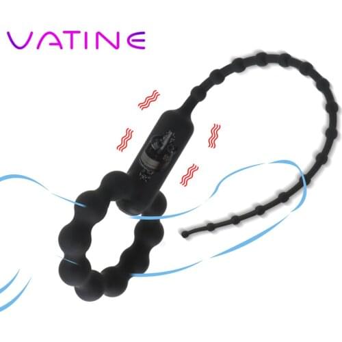 VATINE Penis Plug Urethral Vibrator Adult Products Sex Toys For Men Silicone Horse Eye Vibrator