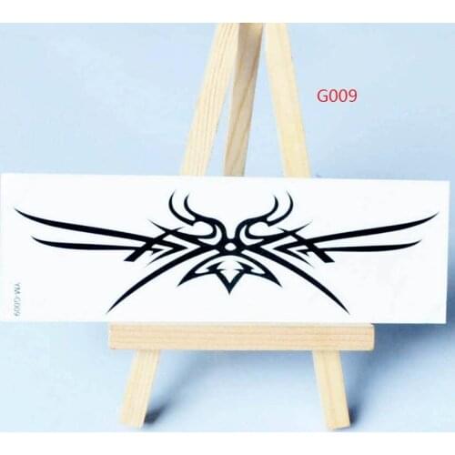 Luminous Beauty Body Art Temporary Tattoos Black Flash Metallic Tattoo Arm Sticker Henna Women Jewelry Waterproof 018