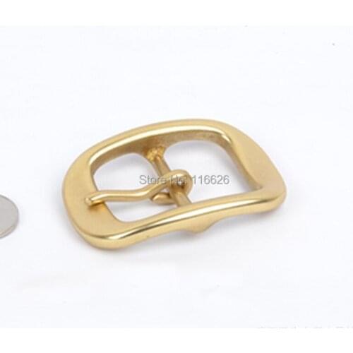 DIY leather craft inner 35mm solid brass material tri-glide belt buckle 3pcs/lot metal hardware accessories