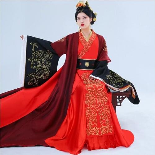 High quality Cotton silk Clothing Ancient China Couple Wear Traditional Wedding Hanfu Traditional Chinese Royal Wedding Garments