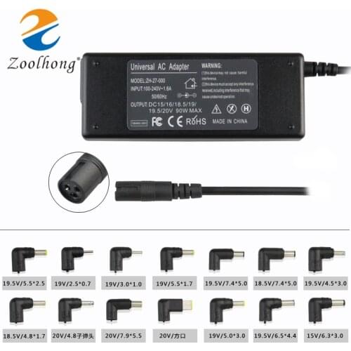 15-20V 90W Laptop AC Automatic Universal Power Adapter Charger for Acer ASUS DELL Thinkpad Lenovo Sony Toshiba Samsung Laptop