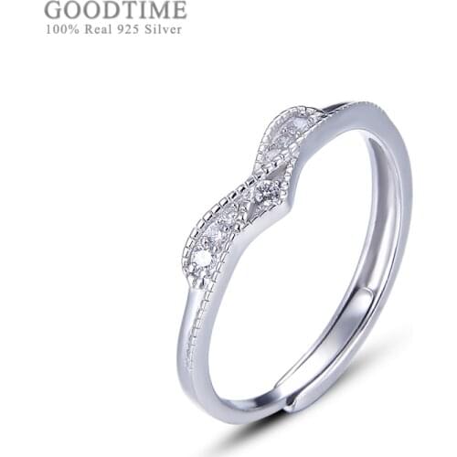 Fashion New Women Rings Noble Wedding Bridal Girl Zircon Ring Pure 925 Sterling Silver Ladies Ring Jewelry Engagement Party Ring