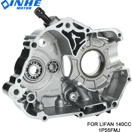 140cc Motorcycle CrankCase Left Side Crank Case For lifan 140 1P55FMJ Horizontal Kick Starter Engine Dirt Pit Bikes Parts