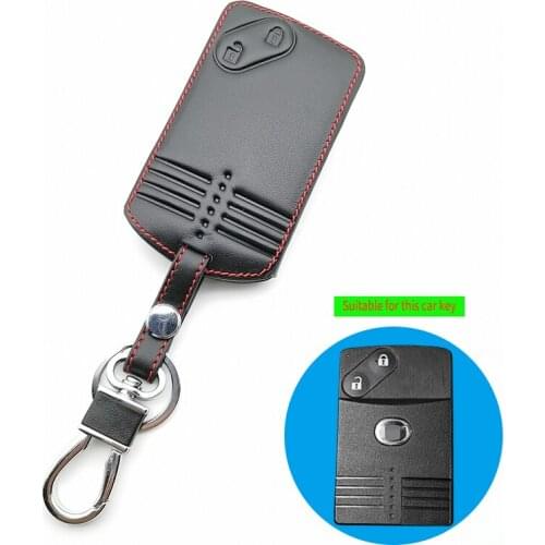 2 Buttons Car Key Card Leather Shell Fob Case Cover for Mazda 3 5 6 8 M8 CX-7 CX-9 Smart Car Car Skin Style Jacket