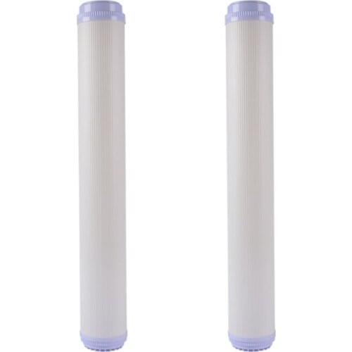2PCS 20 Inch Ultrafiltration UF Membrane Filter Elements Flat Mouth Universal Water Purifier Filter Elements