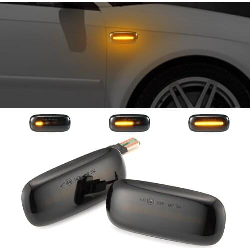 2X LED Dynamic Side Marker Turn Signal Light Sequential Blinker Light 8N0 949 127A For Audi A2 A3 8L A4 B5 A8 4D A6 4B C5 TT 8N