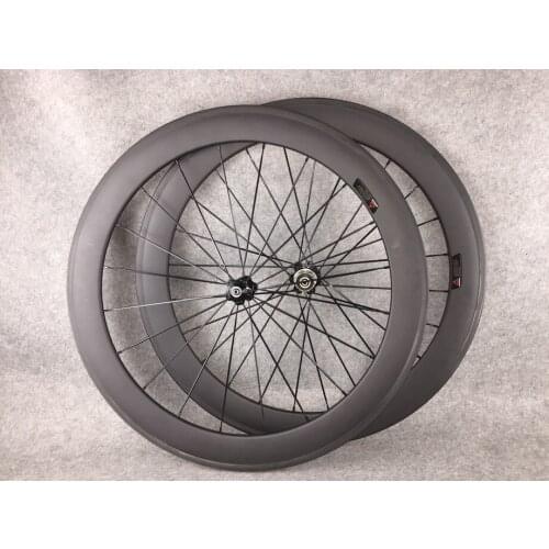 60mm 23mm UD Carbon Bike Wheels cycling racing carbon fiber road bike wheelset front 20 rear 24 spokes UD matte black rim brakes