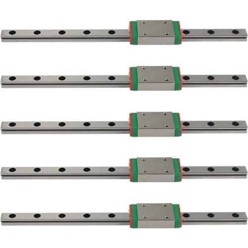 5 PCS Voron 3D Printer Original Linear Guide 15cm Linear Rails DIY MGN7H Linear Rails Carriage