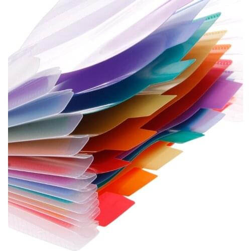 A6 Rainbow Expanding Document Bills Folder 13 Pocket School Accordion Folder L4MD