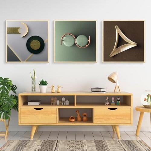 Abstract Gold Luxury Posters Nordic Canvas Art Painting Home Decor Wall Art Retro Print Living Room Vintage Minimalist Picture