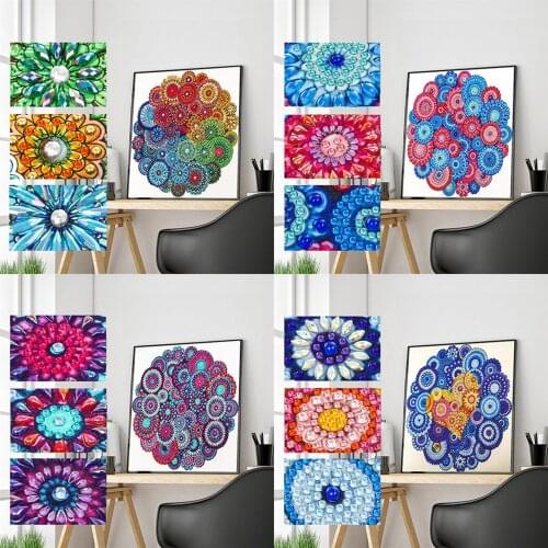 Diamond Painting Mandala Cross Stitch Mosaic Art Craft Kit 5D Special Shaped Diamond Embroidery Crystal Rhinestone DIY Gifts