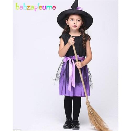 Babzapleume Brand Baby Girls Cosplay Outfits Mesh Short Sleeve Girls Dress for Halloween Gift Toddler Clothes suit Kids Set Y025
