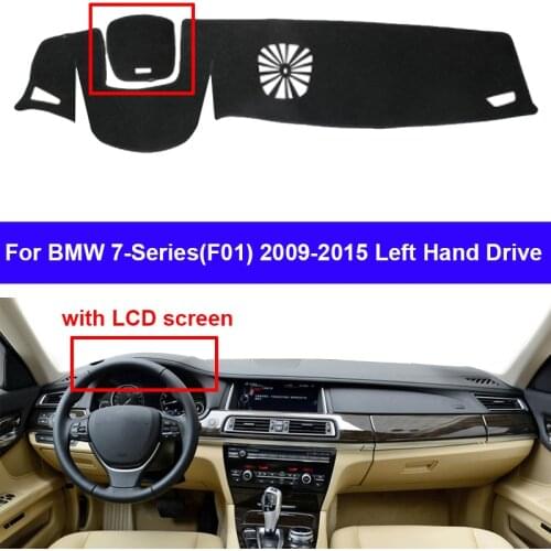 Car Dashboard Cover DashMat Carpet Sun-Shade Cape For BMW 7-Series (F01) 2009 2010 2011 2012 2013 2014 2015 Dashboard Carpet