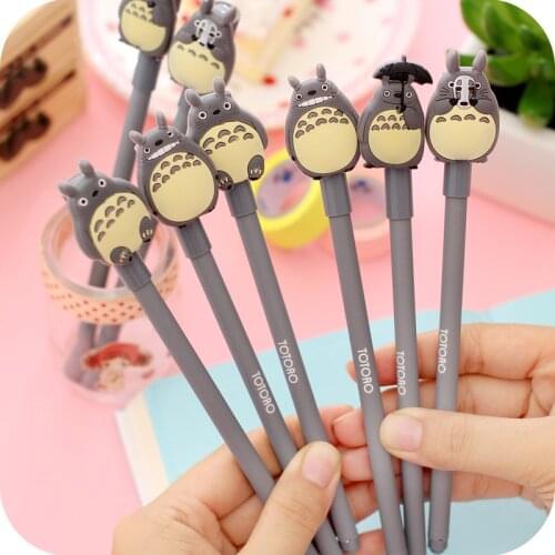 4Pcs/lot cartoon Totoro action figure toys cute cat model pens for school boys girls students