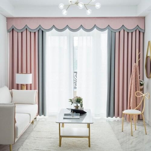 Free Custom GYC2528 Gyrohome 1PC Solid Color Splice Elegant Luxury Blackout Curtain "Customised" Window Living Room Dec