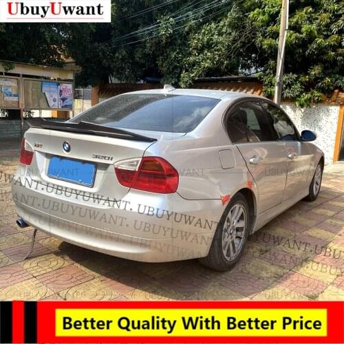 EPFBSQP For BMW E90 Spoiler E90 Carbon Fiber/FRP 318i 320i 325i 330i E90 Rear Wing PSM 2005-2011