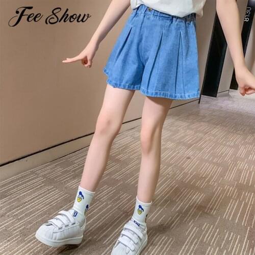 Джинсовые шорты для девочек FEESHOW China At AliExpress