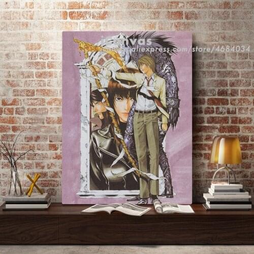Death Note Manga Art Canvas Home Decor Prints Dorm Living Room Bedroom Painting Wall Art Decoration Poster