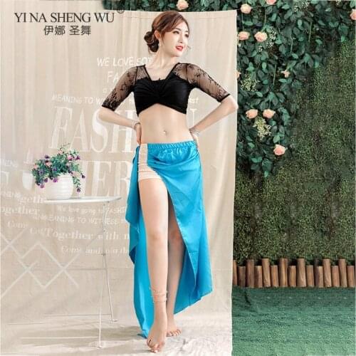 Belly Dance Costume Womens Lace Top Belly Dancing Costume Sets Tribal Costume Indian Dress Belly Dance Dress Practice Clothes