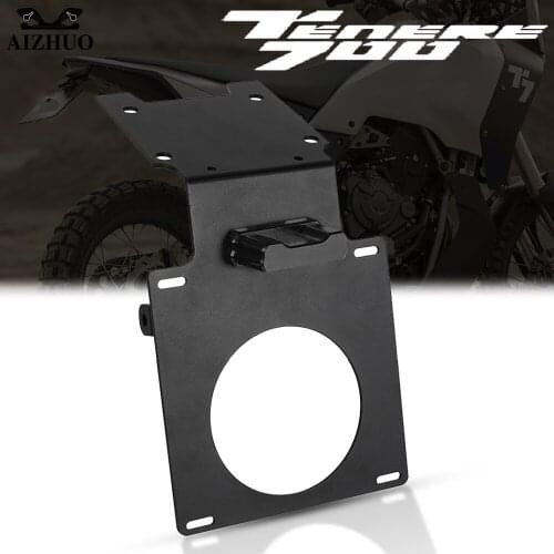 Motorcycle License Plate Bracket Holder FOR YAMAHA XTZ700 Tenere 700 XT700Z Rear Fender mudguard TENERE 700 T7 Rally 2019-2021