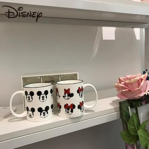 Disney Mugs Cartoon Mickey Mugs Girl Heart Ceramic Mugs Home Lovers Large Capacity Milk Mugs Coffee Mugs