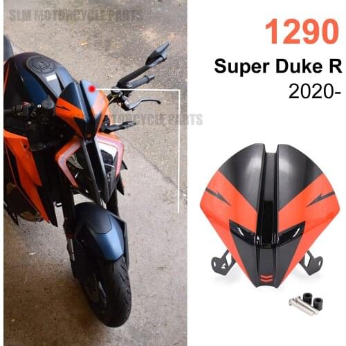 For 1290 Super Duke R 2020 2021 Motorcycle Rear Passenger Solo Seat Cowl Cover /Windshield Windscreen Airflow Wind Deflector
