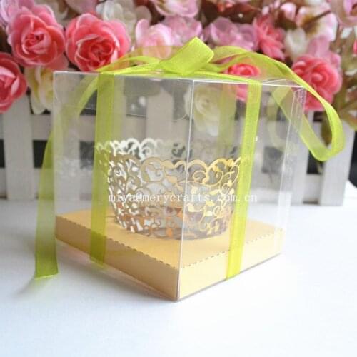 Square clear plastic candy box