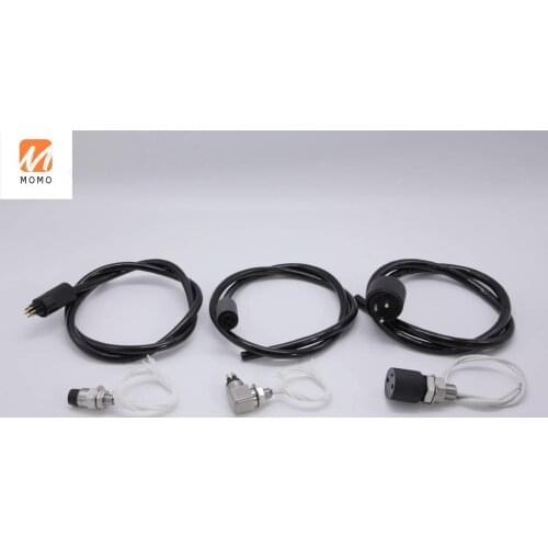 Marine pluggable watertight micro circular aluminum subsea 7000m 8pin male right angle bulkhead