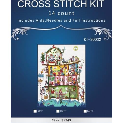 Oneroom Top Quality lovely counted cross stitch kit north pole house bothy threads cut through house