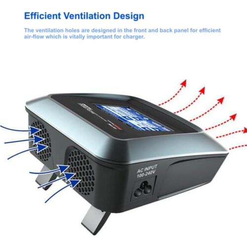Original SKYRC T6X80 80W 8A AC/DC LCD Touch Screen Professional Battery Balance Charger Discharger For LiPo/LiFe/Lilon Battery