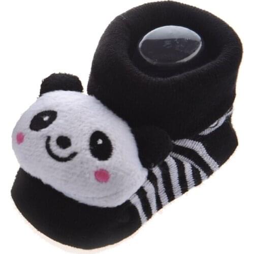 Panda - Irresistibly Cute Baby Boy Girl 3D Bootie Socks Anti / Non Slip 0-12 months