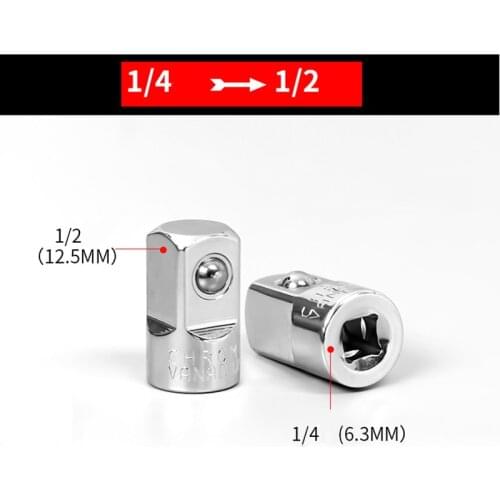 3/8" To 1/4" 1/2 Inch Drive Socket Spanner Converter Female To Male Socket Adapter Reducer Air Impact Steel Hand Repair Tool