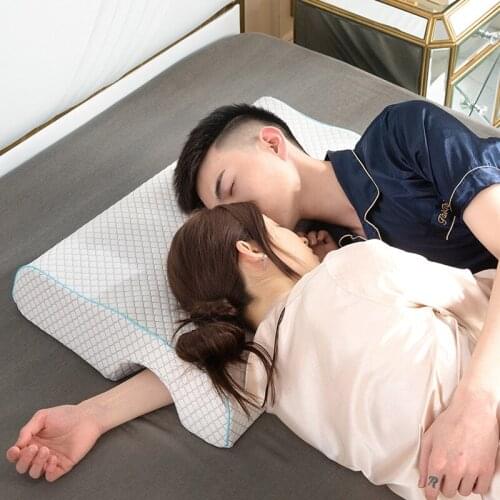 Lovers Latex Pillow Does Not Press Arm Sleep Memory Foam Pillow Student Home Cervical Pillow Bedding
