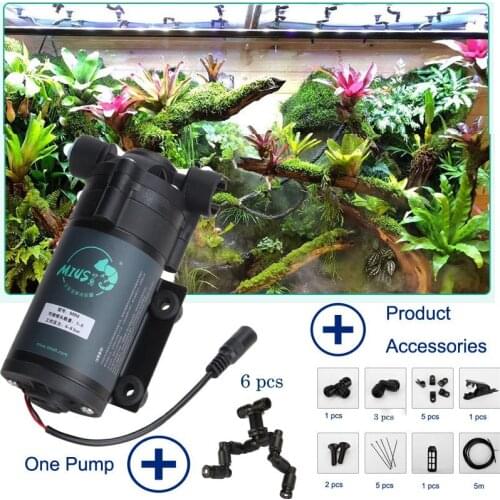 Tank Misting Reptiles Fogger Mist Sprinkler Rainforest Tank 360 Adjustable Aquarium Aquatic Pet Humidification Coooling System