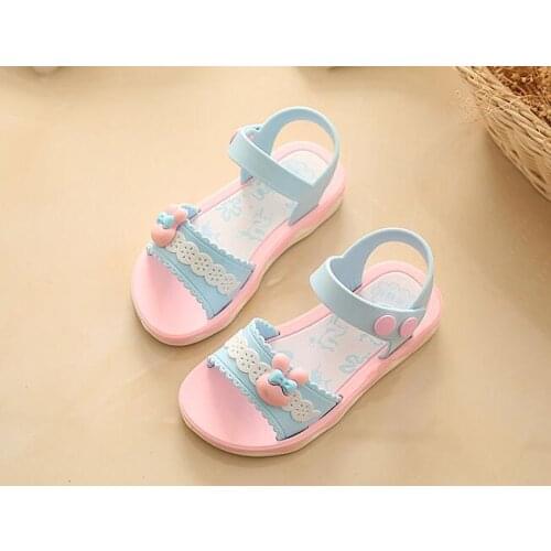 2020 Girls Sandals Summer Children Rain Shoes Big Girls Beach Sandal Kids Shoes PVC Sandal Cheap Primary School Student