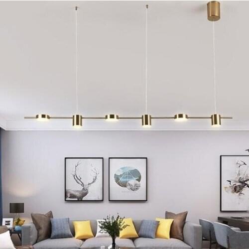 Modern minimalist restaurant pendant lamp strip minimalist bar table dining room creative long shape pendant lights