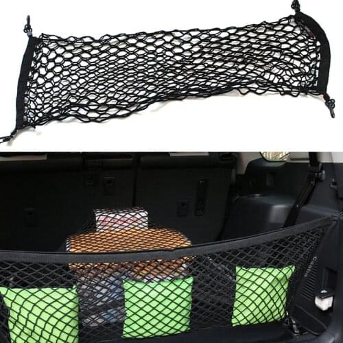 Universal Nylon Car Trunk Rear Cargo Organizer Storage Elastic Mesh Net Holder for 90CMX40CM