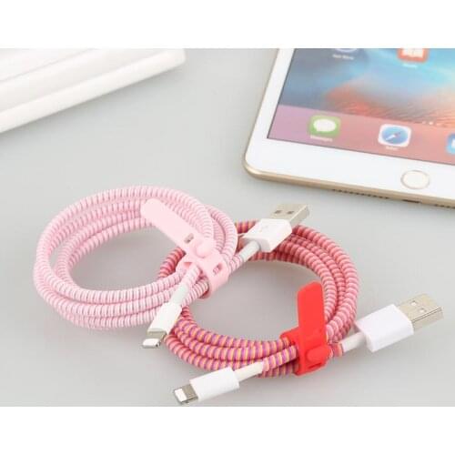 1.4M Cable Winder Cable Protector Organizer Data Line Charge Cable Mobile Phone Data Cable Twine Plastic Cover Phone Accessories