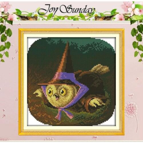 Magic Owl Patterns Counted Cross Stitch 11CT 14CT Cross Stitch Set Wholesale Animals Cross-stitch Kits Embroidery Needlework