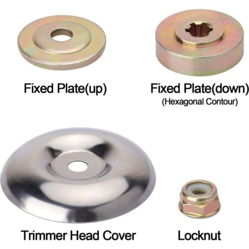 1set Weed Trimmer Head Adapter For STIHL Lawnmower Blade Brush+Thrust Plate Guard Washer+Collar Nut+Thrust Washer