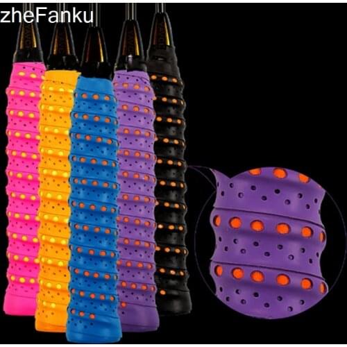 1Pc Solid Color Anti-slip Breathable Sport Over Grip Sweatband Tennis Overgrips Tape Badminton Racket Grips Sweatband