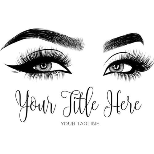 100 Pieces/Lot Custom Stickers Logo Transparent For Lashes Person Any Size Labels Print Your Own Designs For Eyelash Packing