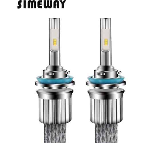 2PCS car LED H7 55W 9600LM Car Headlight Lamp H1 H8 h4 H3 H9 H27 880 881 hb3 hb4 hir2 D2S D4S Auto Bulb 6000K White H11 fog lamp