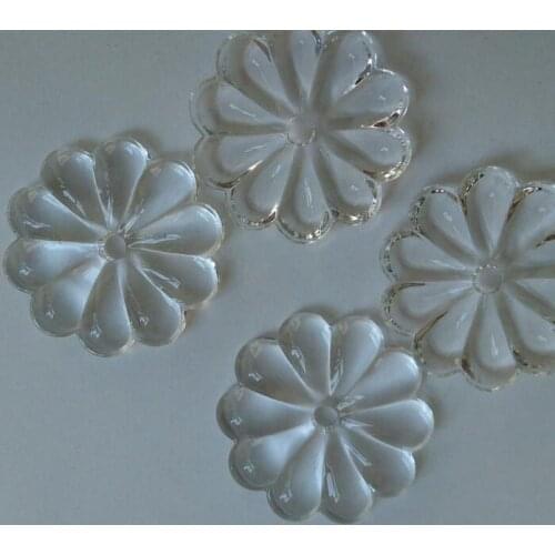 35pcs/lot 50mm crystal glass rosette chandelier beads crystal prism part beads free shipping